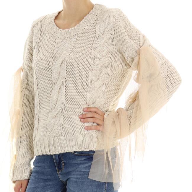 MAGLIA CON TULLE GAELLE - Mad Fashion | img vers.650x/